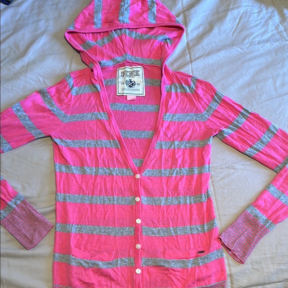 Pink Striped Women's PINK Sweater
